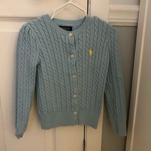 Blue Ralph Lauren cardigan sweater